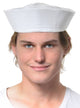 White Basic Adults Gob Hat Sailor Costume Accessory 