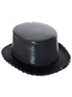 Black Wet Look Sequined Showtime Costume Top Hat Main Image