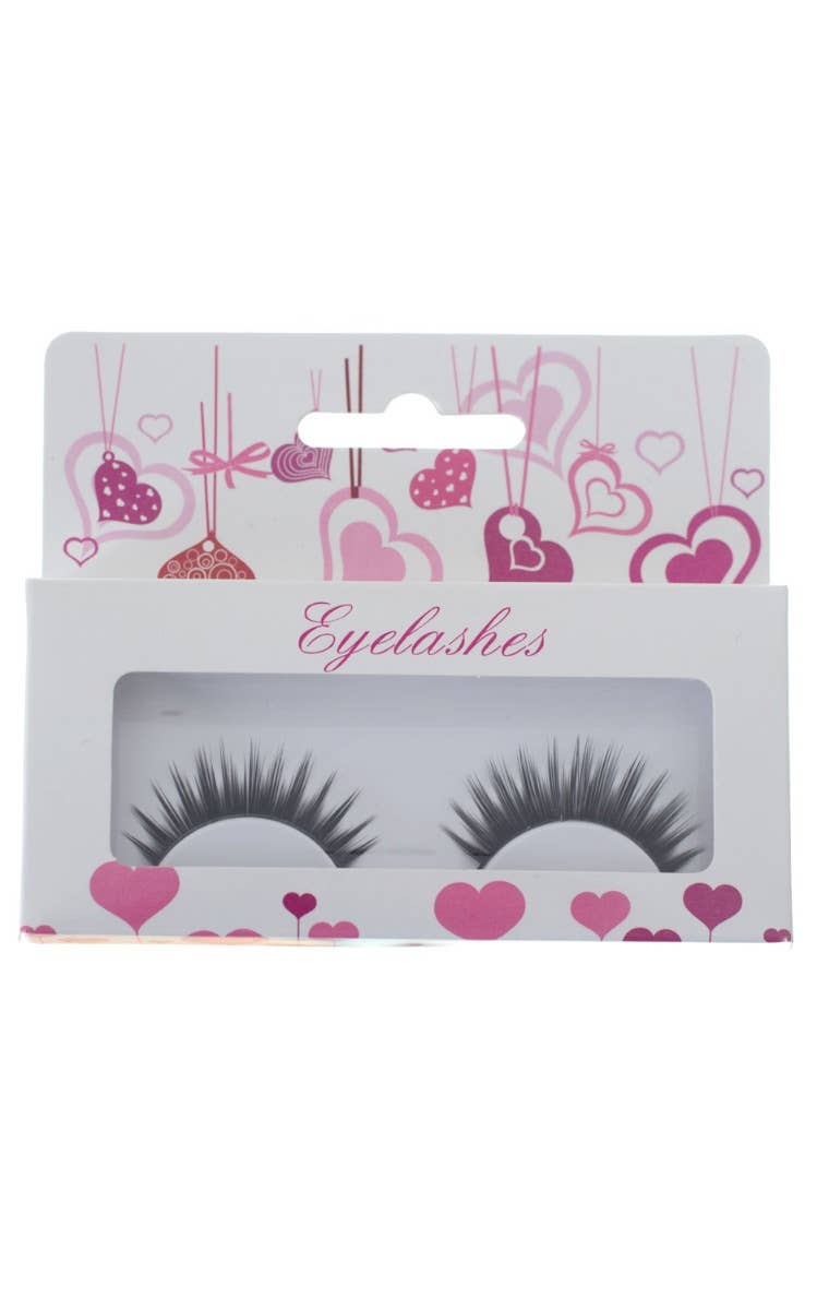 Thick Black Flutter Eyelashes Costume Accessory Main Image