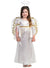 Girl's White Christmas Angel Costume - Main Image