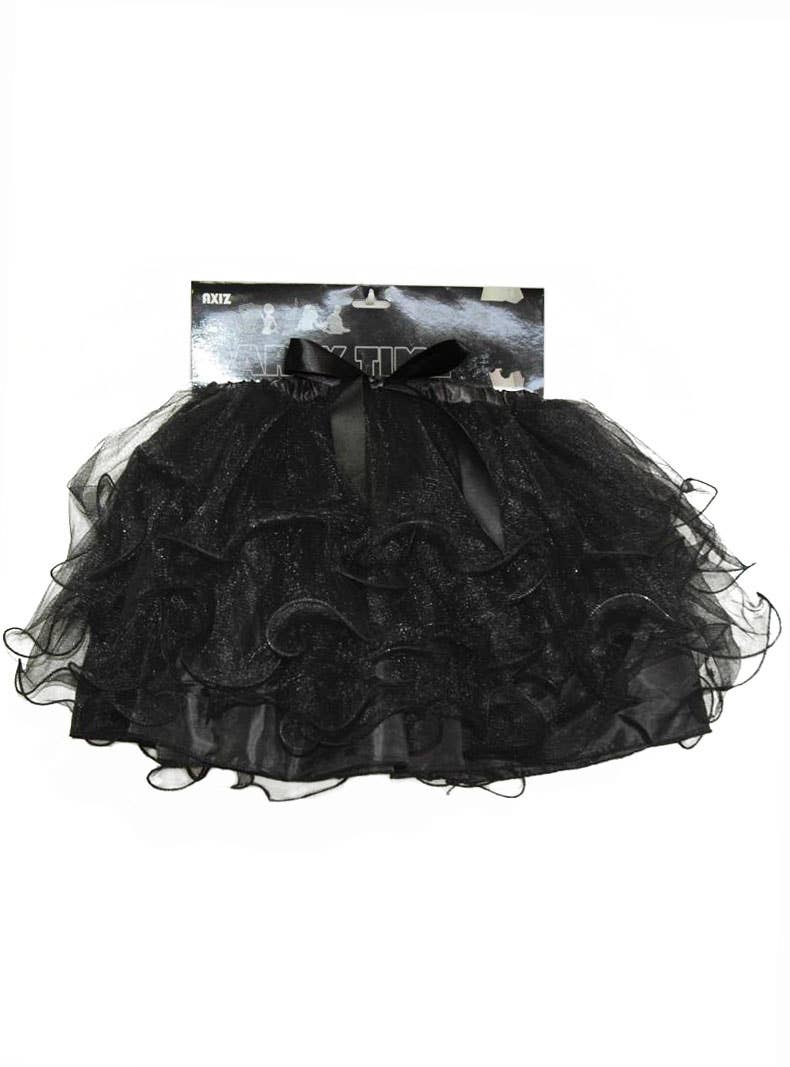 Image of Layered Womens Black Halloween Costume Tutu