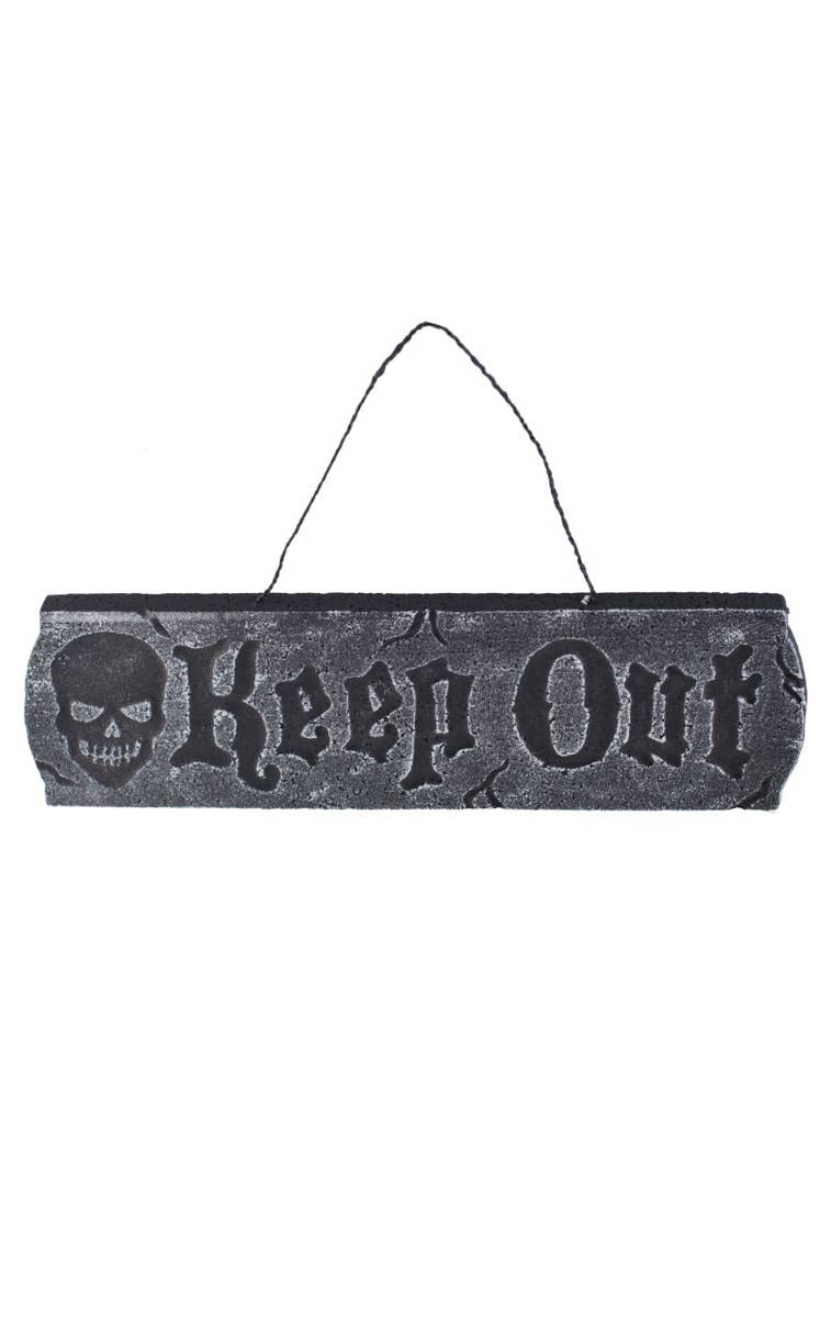 Creepy Keep Out Sign Halloween Prop - Main Image