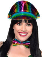 Metallic Rainbow Bow Tie Costume Accessory 
