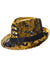 Adults Fedora Hat with Gold and Black Reversible Sequins - Alt Image