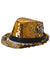 Adults Fedora Hat with Silver and Gold Reversible Sequins
