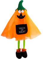 Orange Pumpkin 110cm Standing Kid Friendly Halloween Decoration