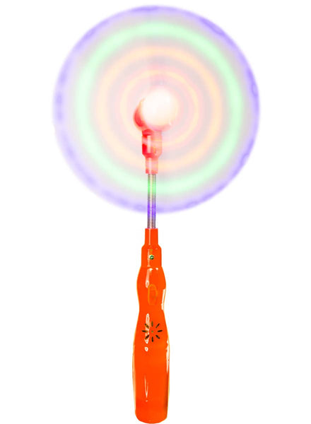 Orange Handle Light Up Spinning Windmill Prop