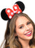 Plush Red and White Polka Dot Bow on Minnie Mouse Ears Headband