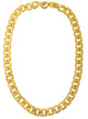 Large Gold Plastic Chunky Costume Necklace