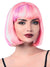 Womens Short Pastel Pink, Purple and White Bob with Front Fringe