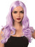 Women's Long Lilac Purple Wavy Costume Wig with Centre Part
