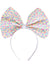 Sequinned Rainbow Large Bow on Headband