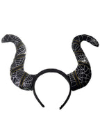 Black Maleficent Costume Horns on Headband