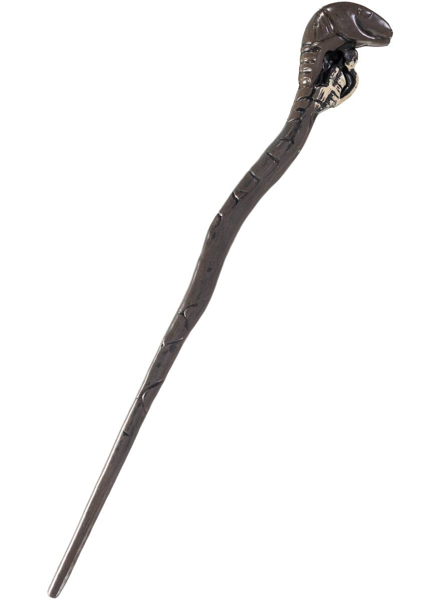 Snake Head Wooden Look Wizard Wand Costume Accessory