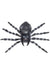 Big Black Fake Spider Decoration with Grey Markings