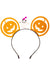 Sparkly Orange Pumpkin Mouse Ears Costume Headband