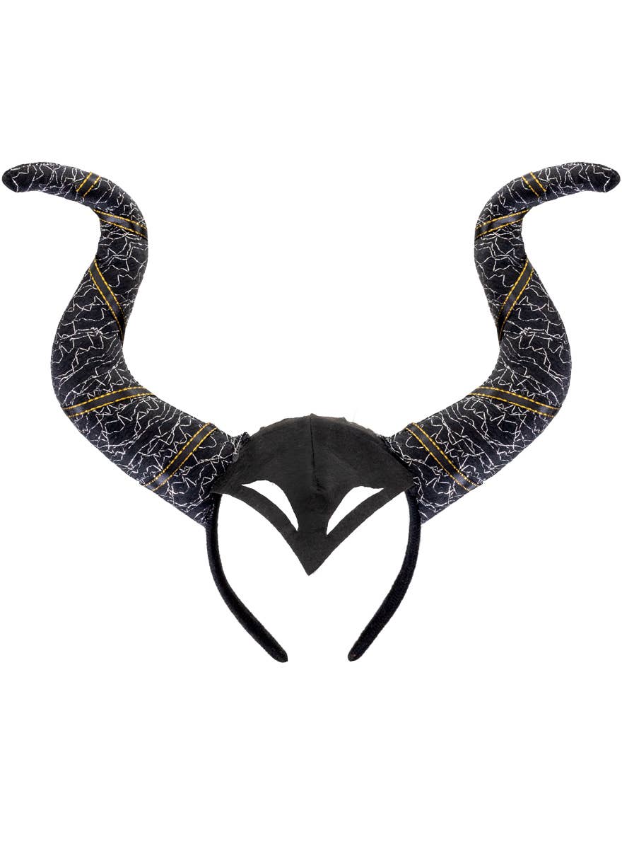 Black and Silver Maleficent Inspired Costume Headband 