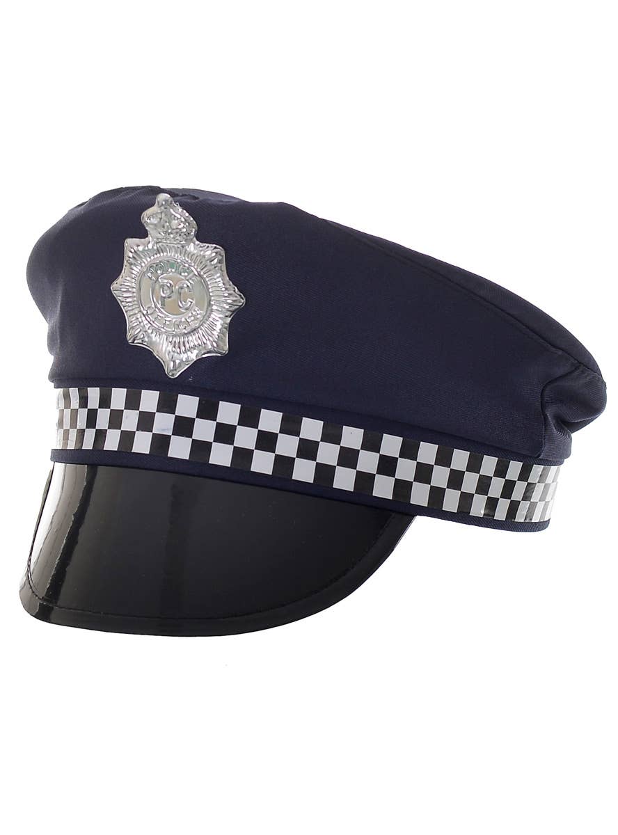Policee Hat Navy Blue Police Officer Costume Hat | Adults Cop Hat Accessory