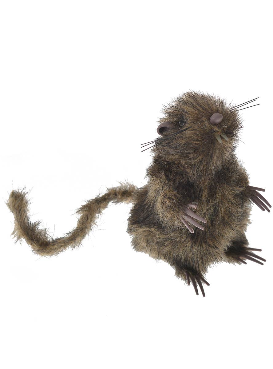 Fake Brown Rat | Sitting Hairy Brown Rat Halloween Prop
