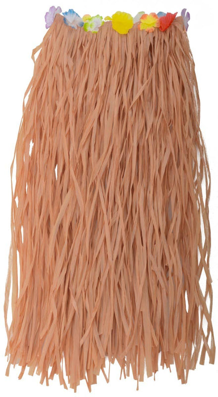 Natural Colour Hawaiian Grass Luau Skirt Costume Accessory