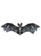 Large 60cm Hanging Grey Bat Halloween Decoration Main Image