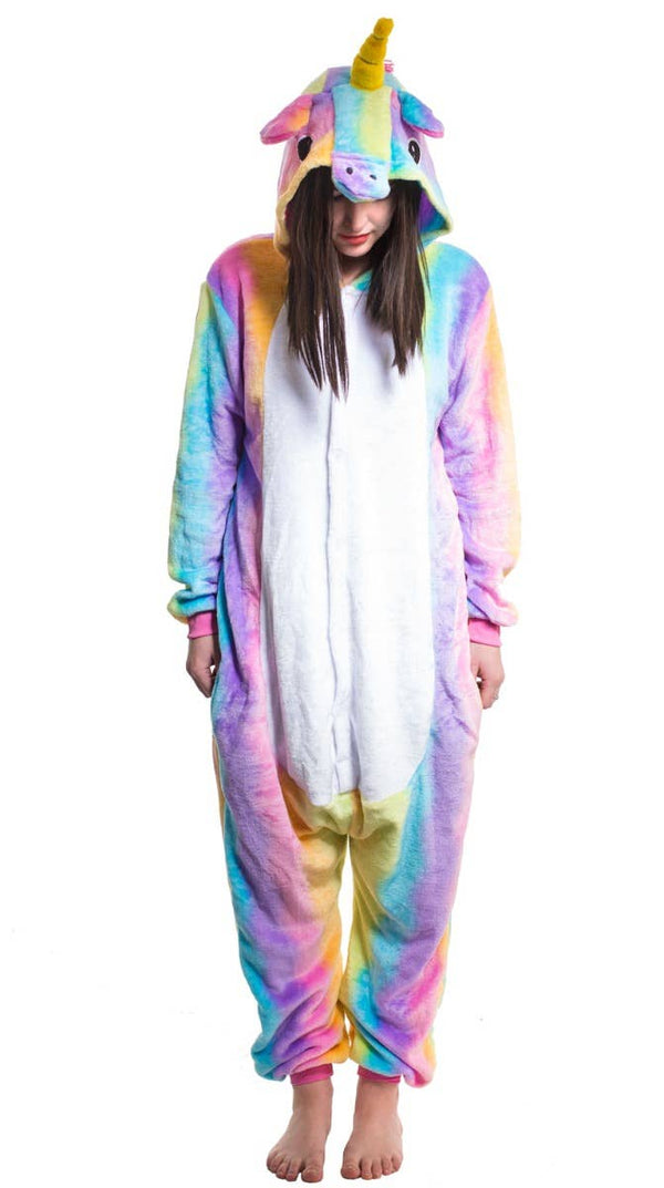 Adults Rainbow Unicorn Onesie Womens Unicorn Costume