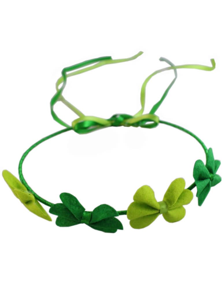 Green St Patrick's Day Lucky Clover Headband Accessory