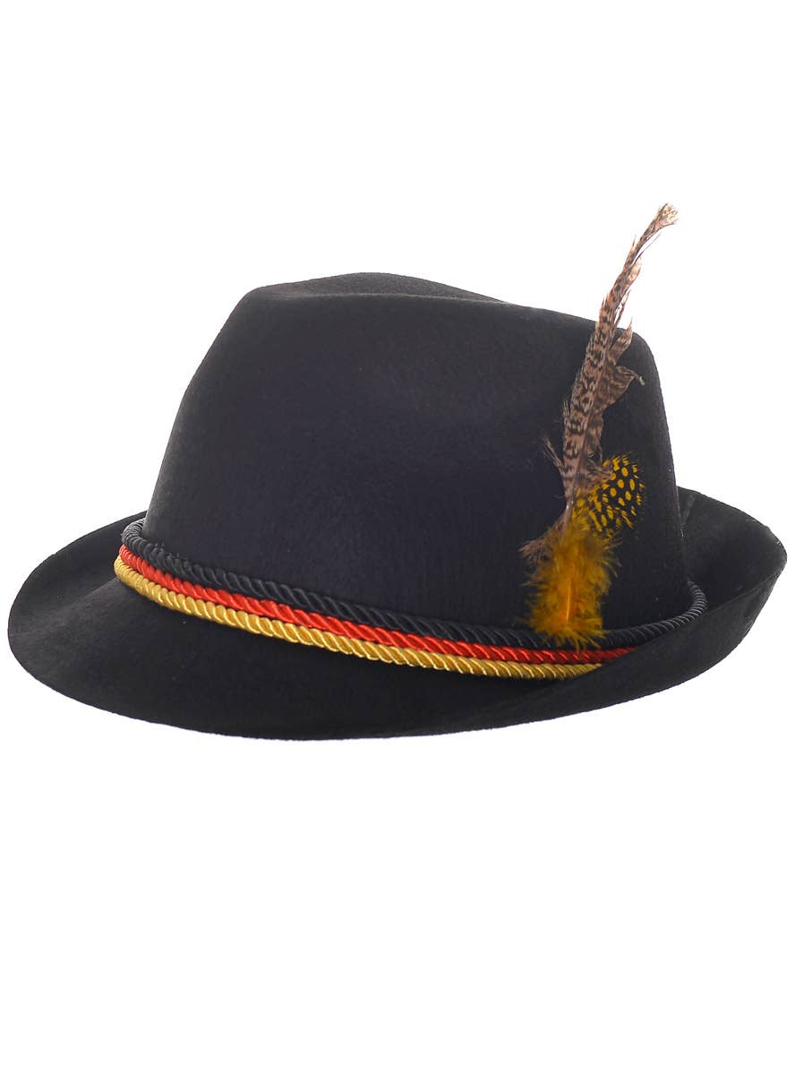 Black Bavarian Oktoberfest Costume Hat