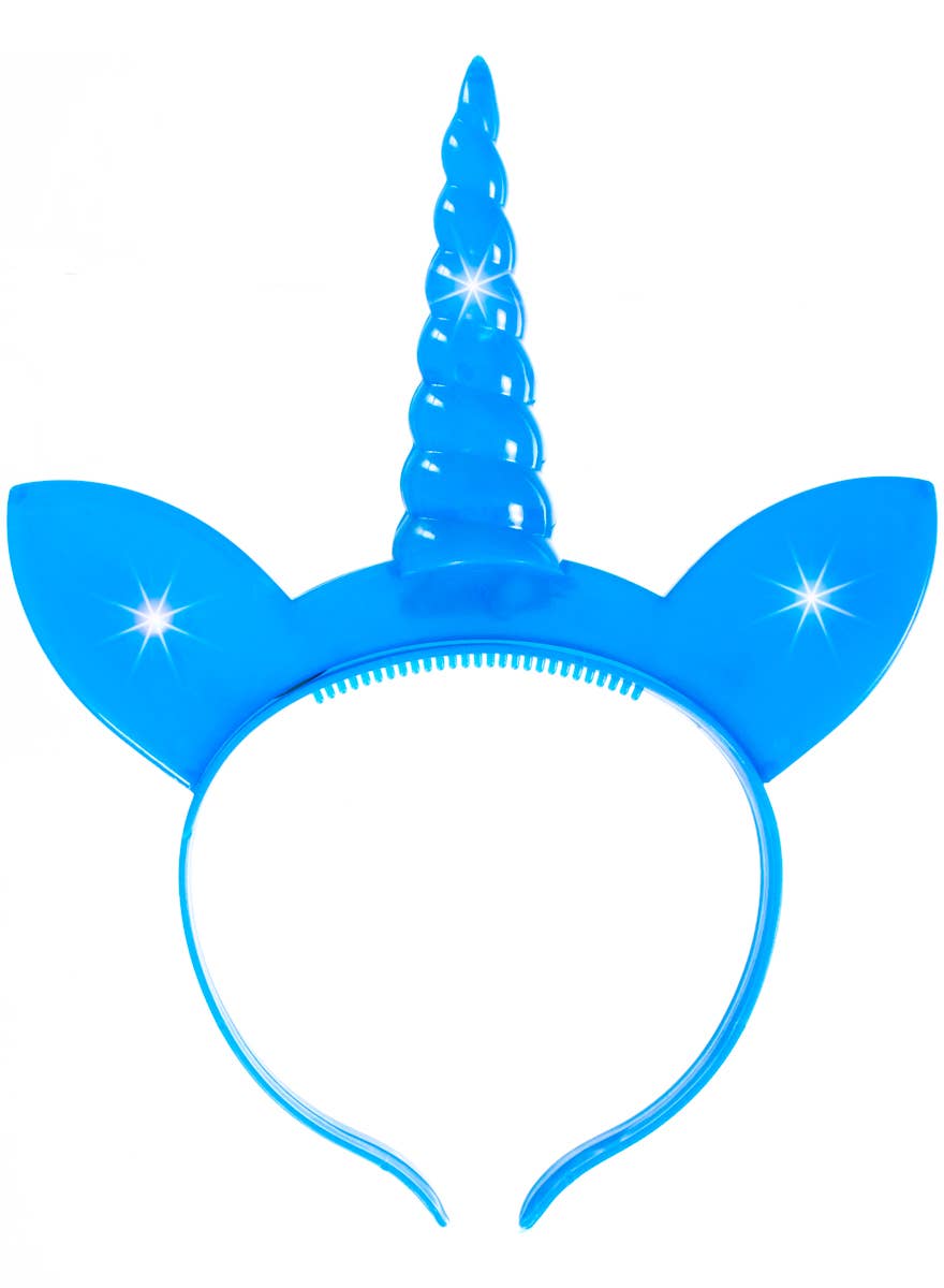 Blue Flashing Light Up Unicorn Horn