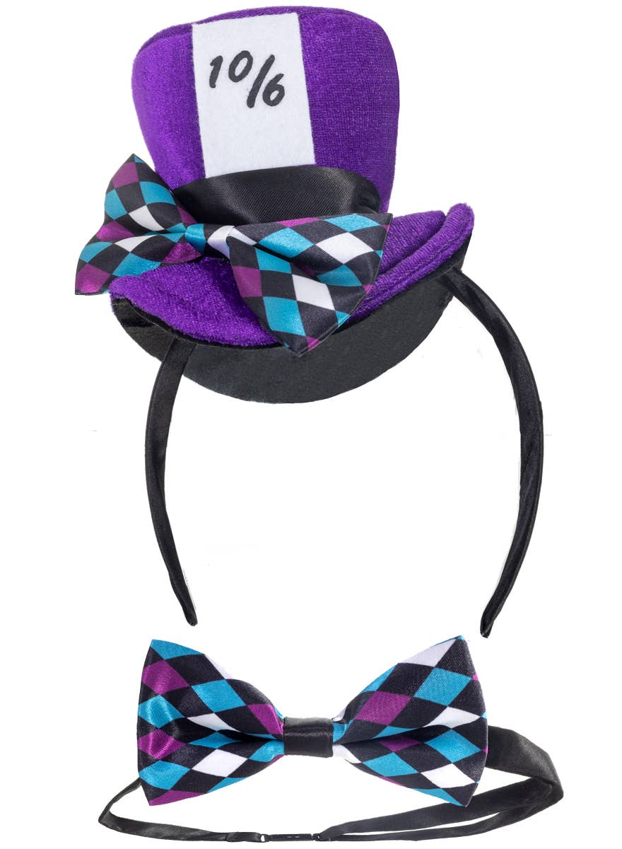 Mini Mad Hatter Fancy Dress Top Hat Purple
