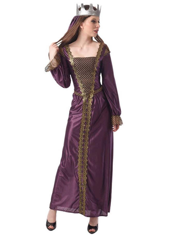 renaissance dress purple Purple Renaissance Queen Womens Costume