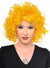 Adults Curly Bright Yellow Afro Costume Wig