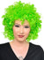 Adults Curly Neon Green Afro Costume Wig