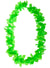 Neon Green Hawaiian Flower Lei