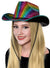 Unisex Adult's Cracked Metallic Rainbow Cowboy or Cowgirl Costume Accessory Hat