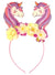 Pink and Cream Colour Glitter Unicorns Costume Headband
