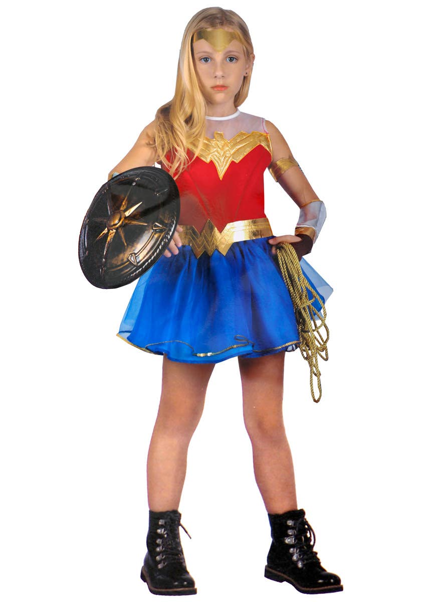 Wonder Woman Girls Superhero Dress Up Costume