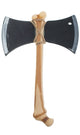 Double Sided Thigh Bone Axe Halloween Costume Accessory Weapon Main Image