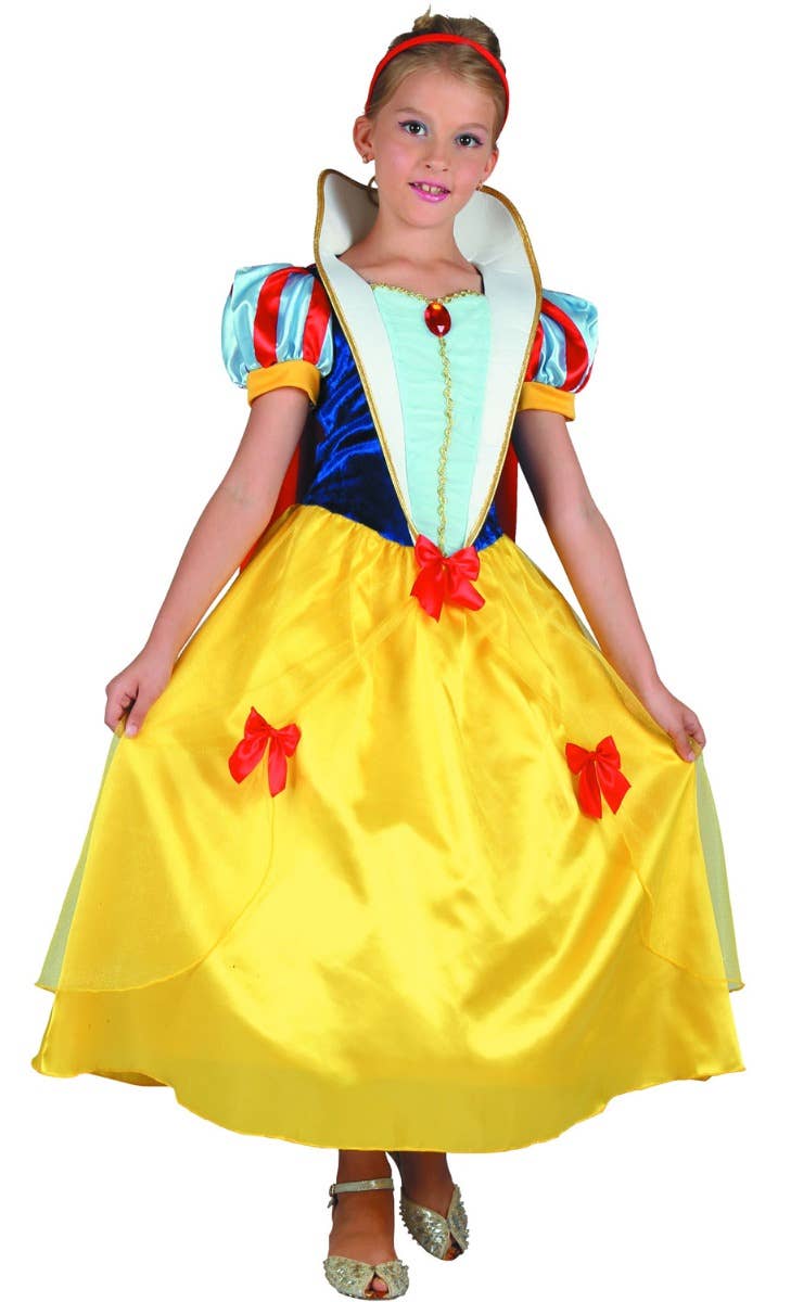 Snow White Girls Disney Princess Fancy Dress Costume - Main Image