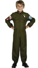 Fighter Pilot Boys Airborne Fancy Dress Costume - Main Image