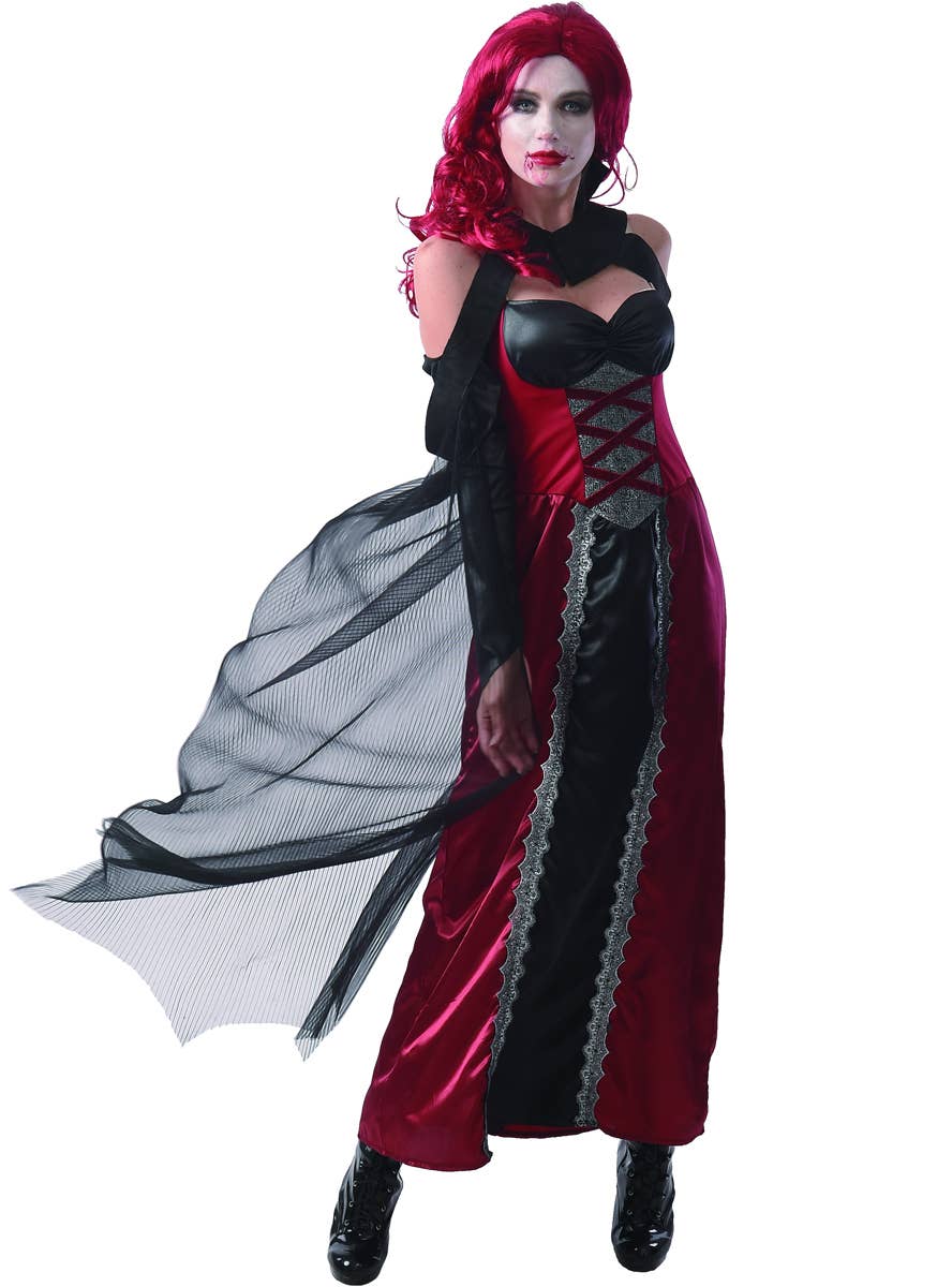 Caped Vampiress Fancy Dress