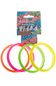 Set Of 4 Neon Coloured Bangles 80s Costume Accessory - Main Image