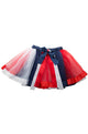 Adult's Australia Day Red, White And Blue Tulle And Satin Trim Petticoat Tutu Australia Day Clothing - Main Image