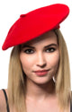 Adult's Red French Costume Beret Accessory Main Image