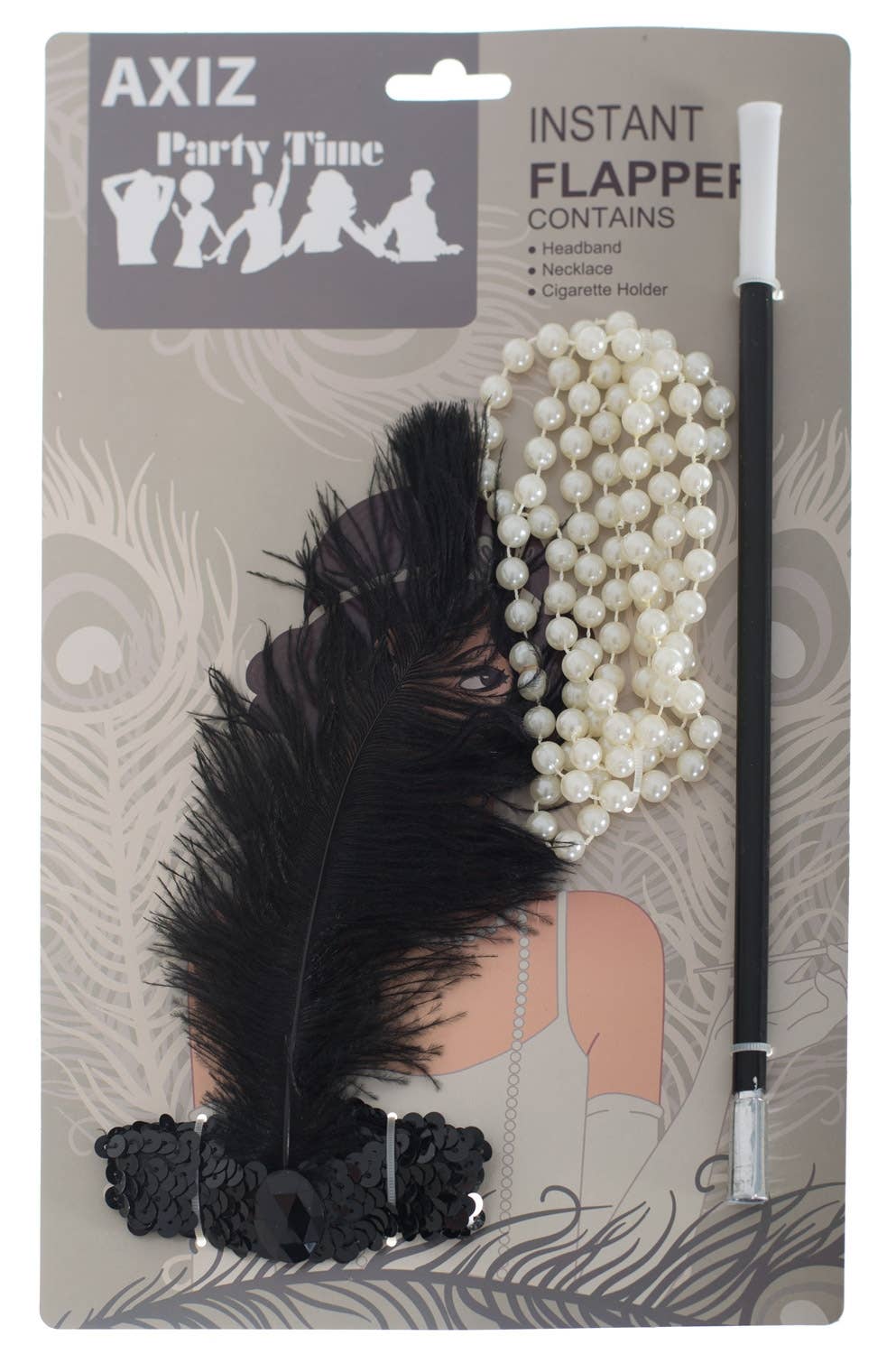Instant 1920's Gatsby Flapper Costume Accessory Set