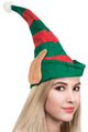 Striped Red and Green Elf Hat with Ears Main Image