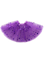 Tulle Purple Holographic Dot Women's Tutu Petticoat