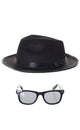 Blues Brothers Hat and Glasses Costume Accessory Set