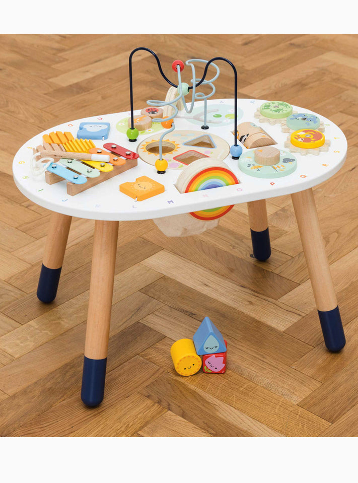 Wooden Toddler Sensory Activity Table