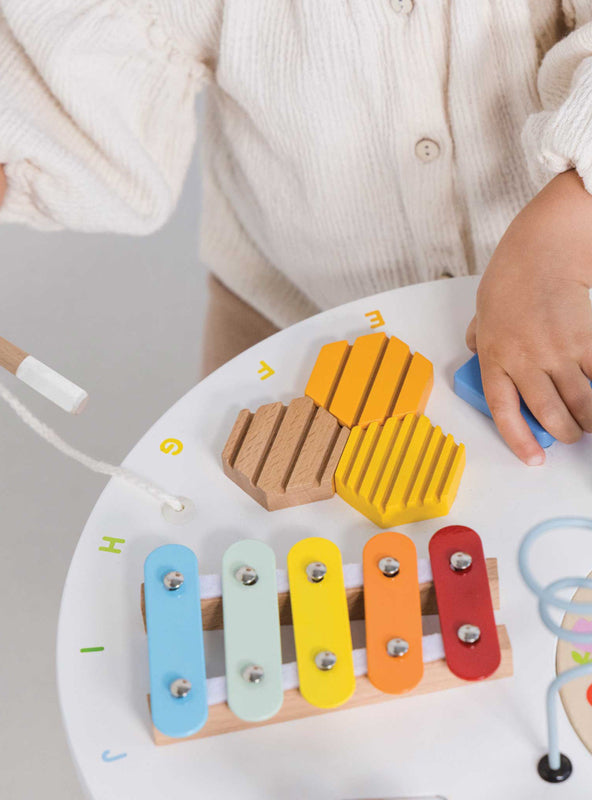 Wooden Toddler Sensory Activity Table